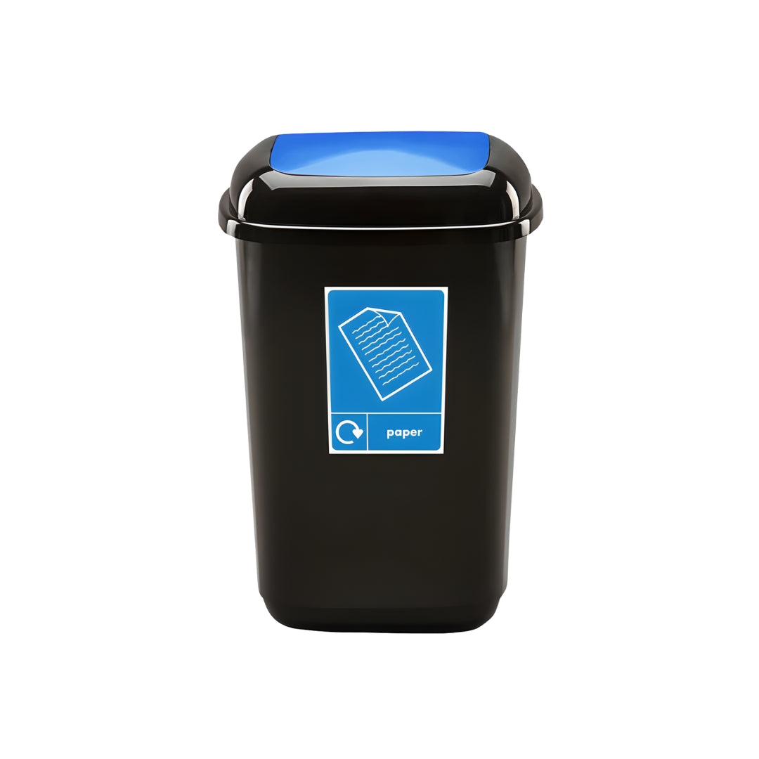 Colour-Coded Indoor Recycling Bin with Push Lid