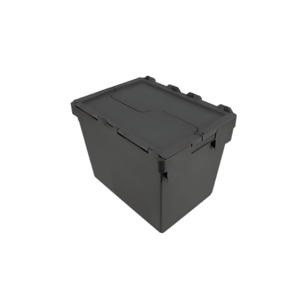 Plastic Storage Tote Box – 28L with Attached Lid