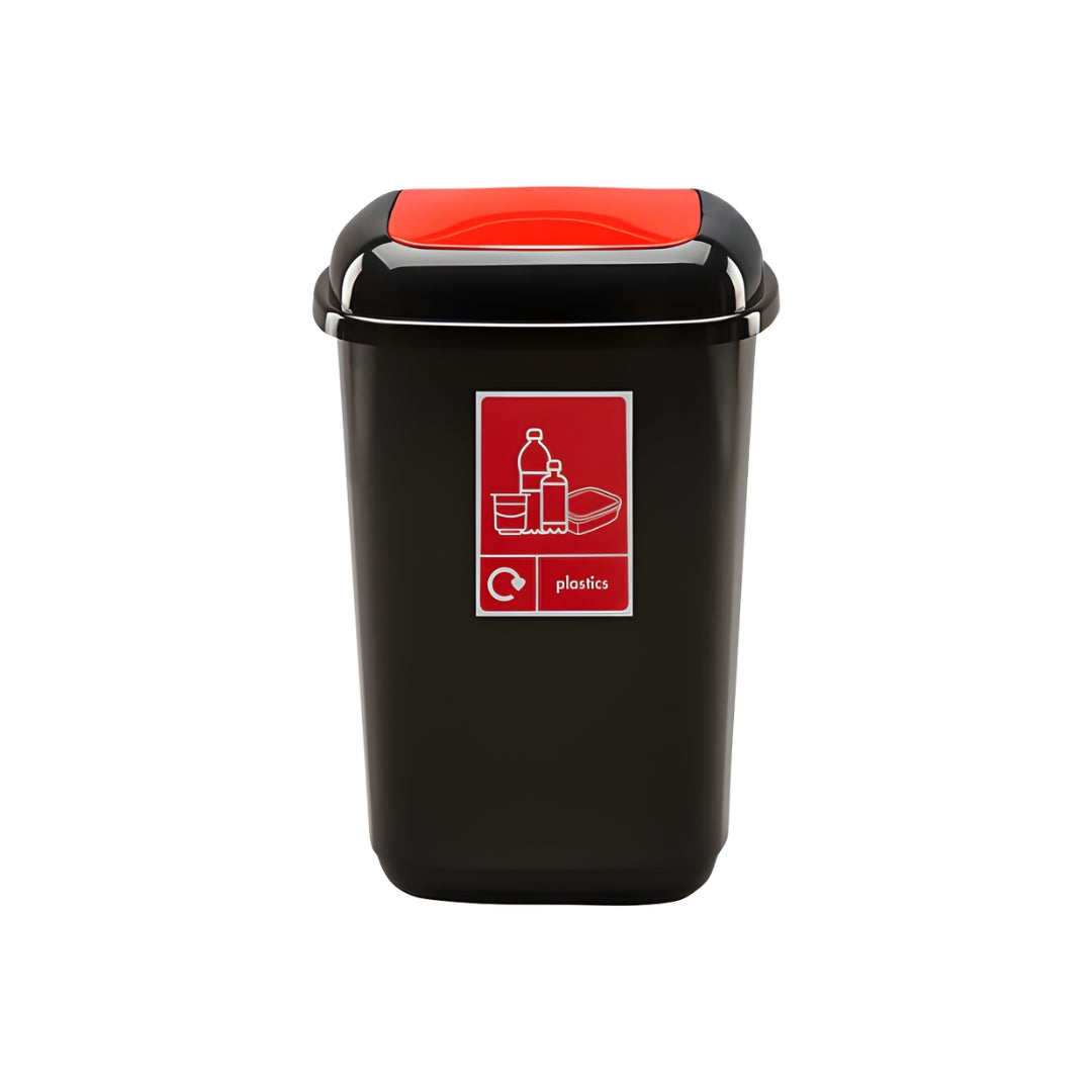 Colour-Coded Indoor Recycling Bin with Push Lid