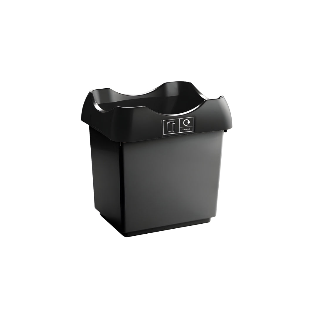 Open-Top Indoor Recycling Bin with Colour-Coded Lid