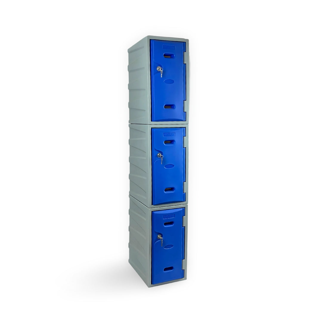 3 Door Plastic Staff Locker Set – Supertuff Medium Lockers