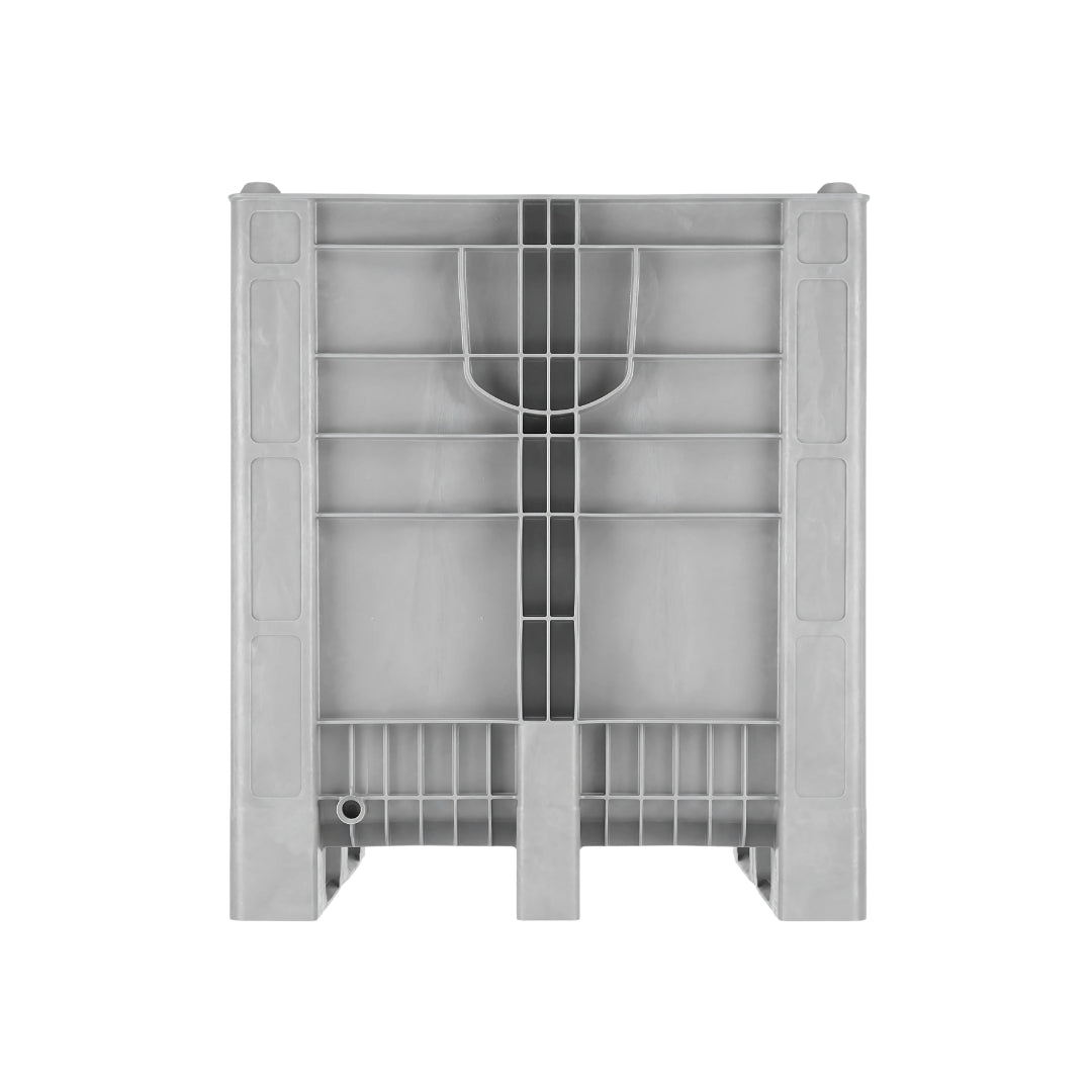 Double Height Plastic Pallet Box – 1000L, Closed Walls, 3 Runners