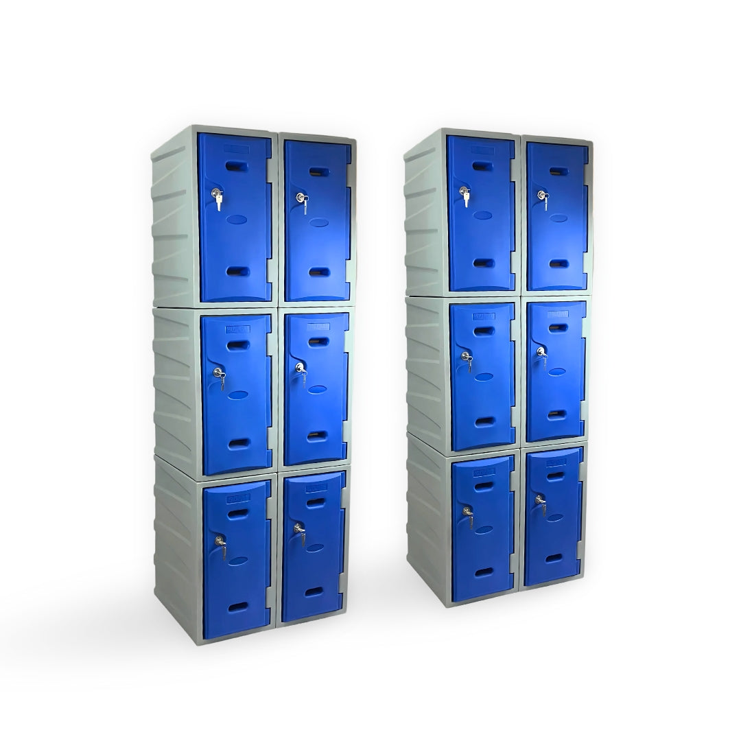 12 Door Plastic Staff Locker Set – Supertuff Medium Lockers