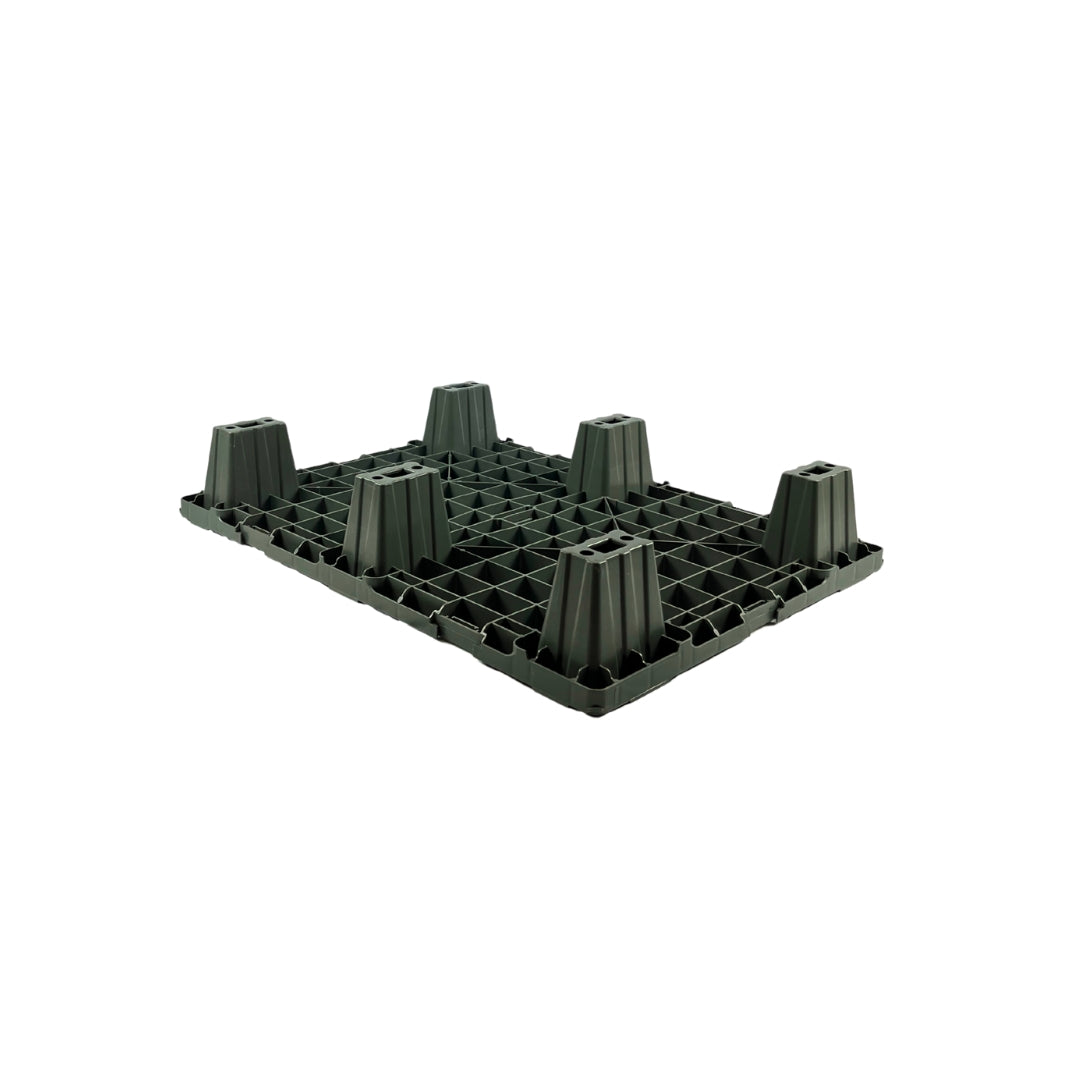 Nestable Lightweight Half Euro Plastic Pallet – Open Deck