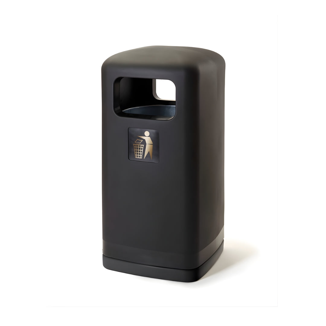 100 Litre Plastic Outdoor Litter Bin for Streets, Parks & Schools