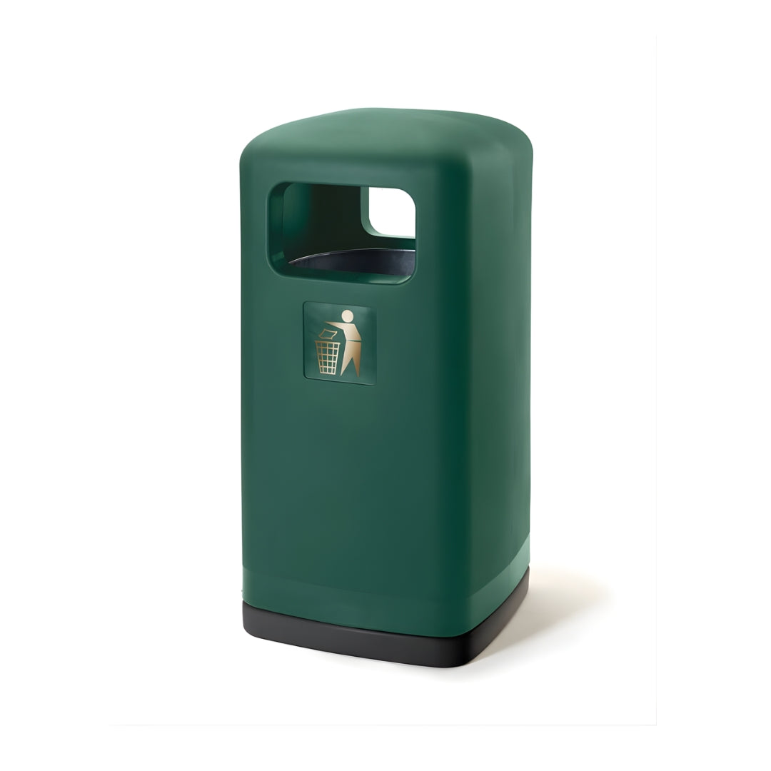 100 Litre Plastic Outdoor Litter Bin for Streets, Parks & Schools
