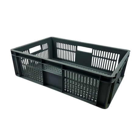 Euro Stacking Plastic Containers - Ventilated - 600x400x175mm (10 Pack)