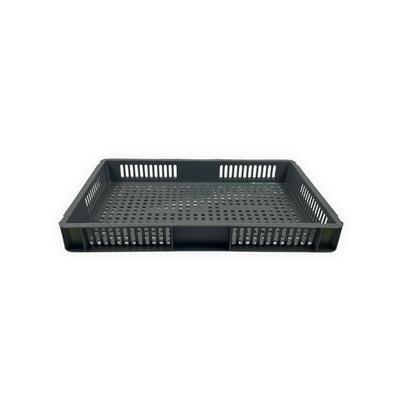 Euro Stacking Plastic Container - Ventilated - 600x400x75mm