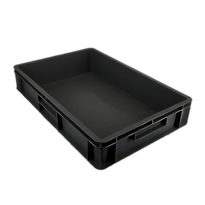 Euro Stacking Recycled Plastic Containers - Solid - 600x400x120mm (10 Pack)