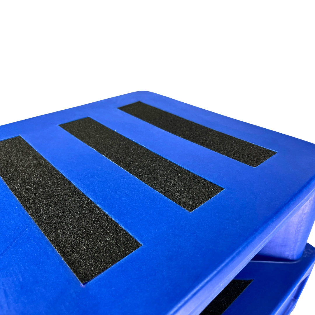 Heavy Duty Plastic Safety Step – Two-Level, Anti-Slip, Stackable