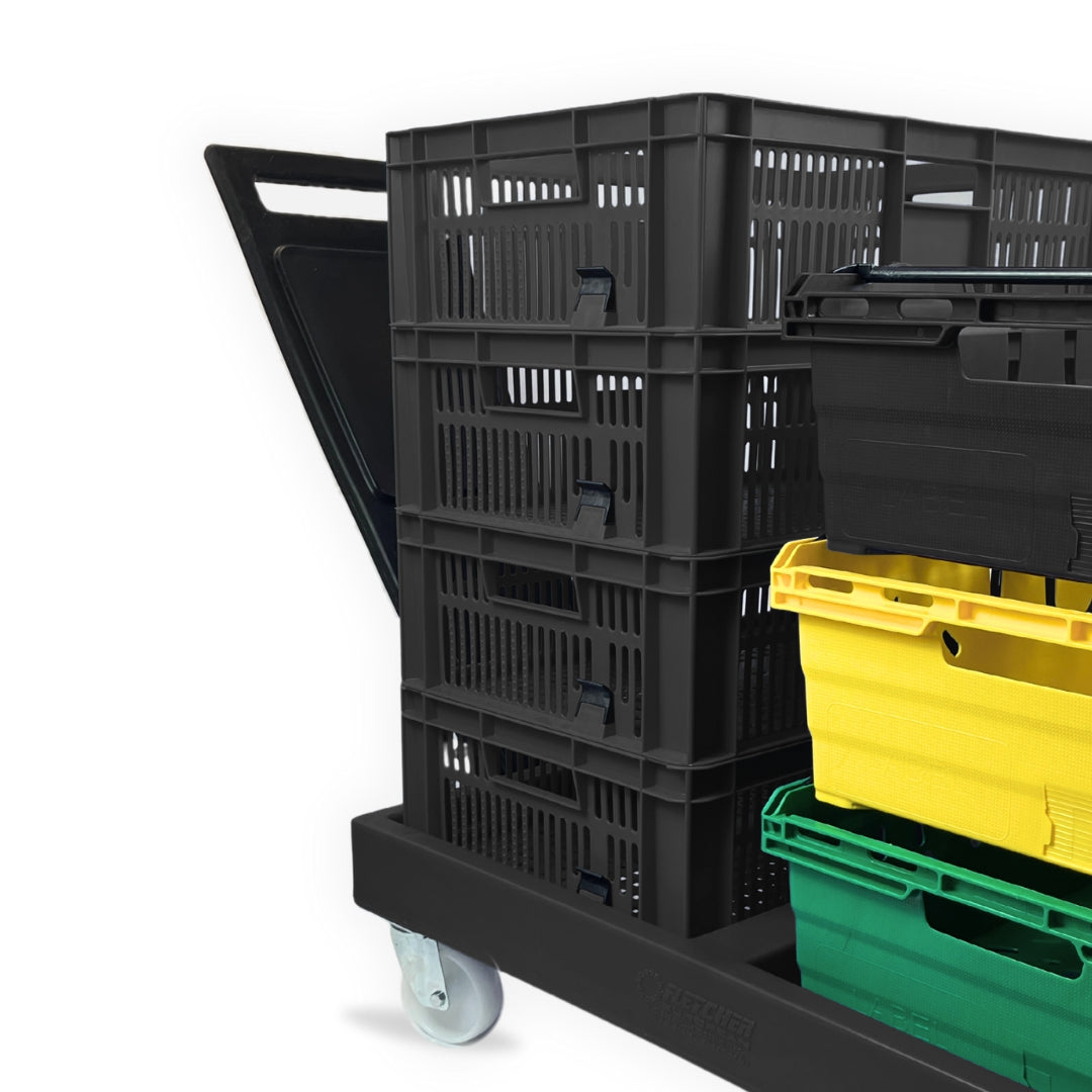 Recycled Plastic Double Dolly for Euro Stack or Nest Containers