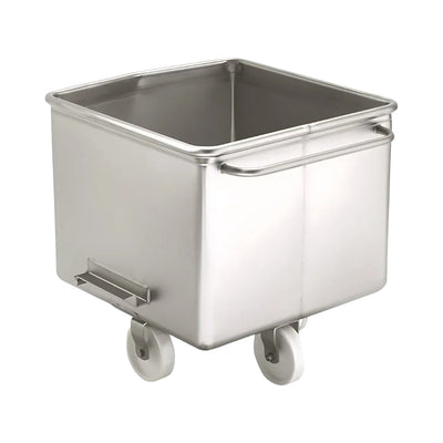 Stainless Steel Industrial Bin – Mobile Waste & Laundry Trolley