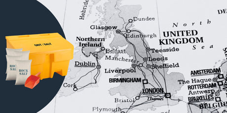 Where are grit bins located?