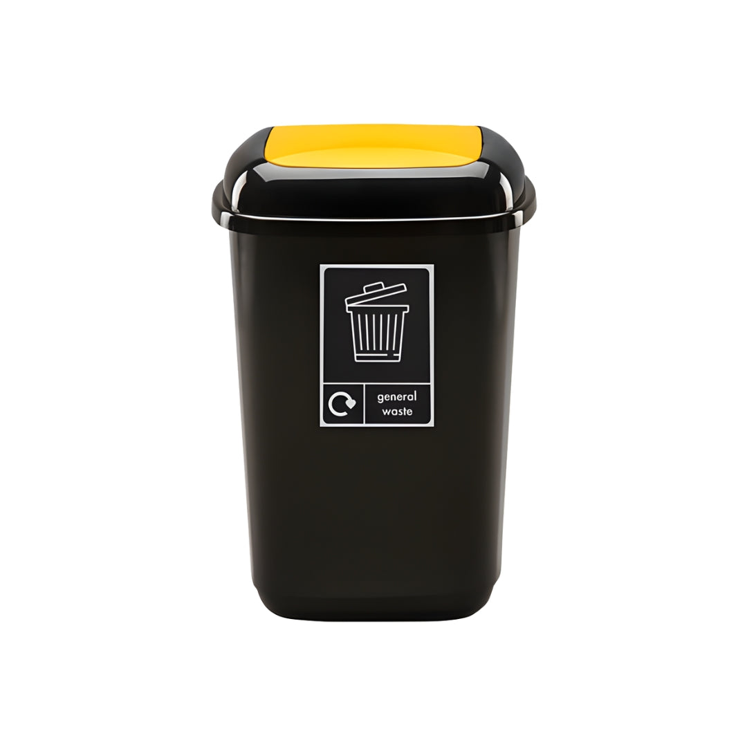 Colour-Coded Indoor Recycling Bin with Push Lid