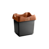 Open-Top Indoor Recycling Bin with Colour-Coded Lid