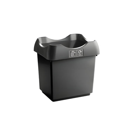 Open-Top Indoor Recycling Bin with Colour-Coded Lid