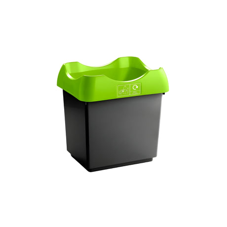 Open-Top Indoor Recycling Bin with Colour-Coded Lid