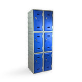 6 Door Plastic Staff Locker Set – Supertuff Medium Lockers