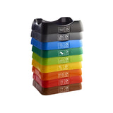 Open-Top Indoor Recycling Bin with Colour-Coded Lid