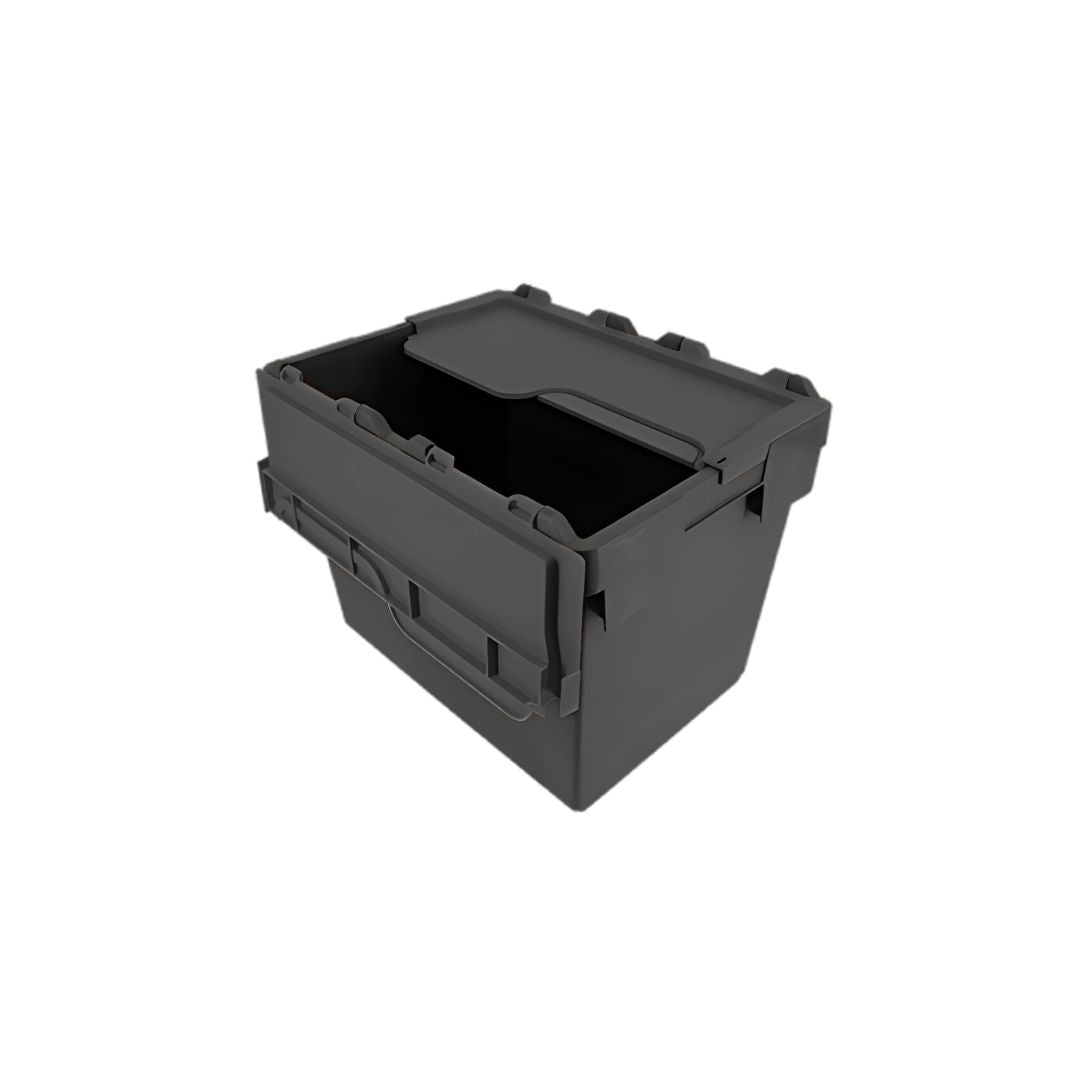 Plastic Storage Tote Box – 28L with Attached Lid
