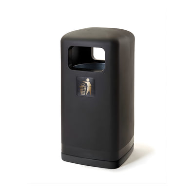 100 Litre Plastic Outdoor Litter Bin for Streets, Parks & Schools