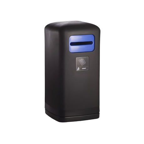 100 Litre Outdoor Recycling Litter Bin with Colour-Coded Aperture