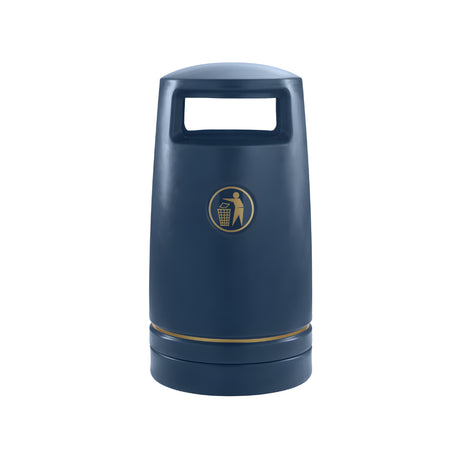 100 Litre Outdoor Plastic Hooded Litter Bin for Streets & Public Spaces