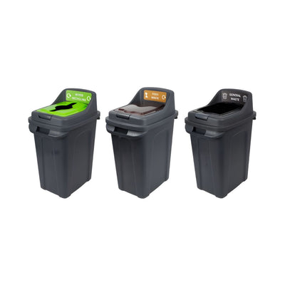 Indoor Recycling Bin with Colour-Coded Lid