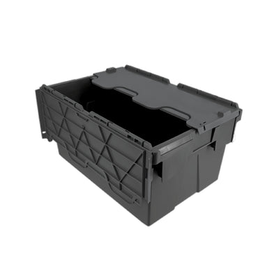 Plastic Storage Tote Box – 55L with Attached Lid
