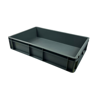 Euro Stacking Plastic Container - Solid - 600x400x120mm