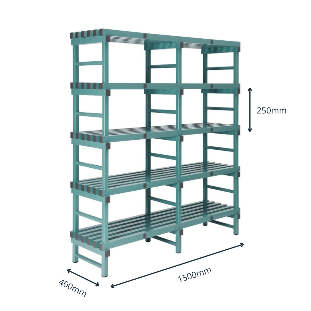 Plastic Racking 5 Shelf - 1500mm | G-Force